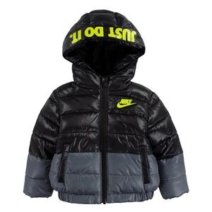Nike Boy’s Size 12 Months Puffer Jacket Coat Just Do It